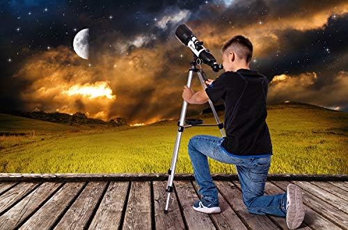 Quintessy Телескоп | Телескоп за Деца | Телескопи за Возрасни | Преносни 400 x 70mm Астрономски Refractor | Совршен Астрономија