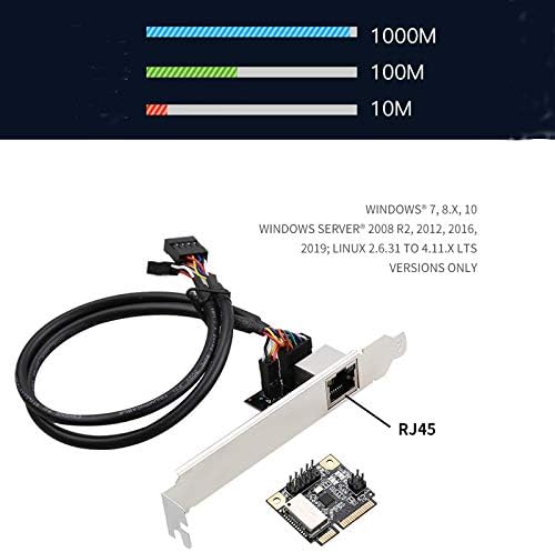Мини-PCIE Gigabit Мрежен Адаптер Картичка со RTL8111H 10/100/1000M