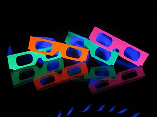 Огномет Дифракција Очила - 500 Очила најголемиот Дел Пакет - UV/Blacklight Рефлексивни Неонски Различни
