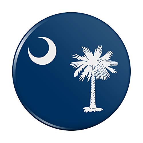 Јужна Каролина Државното Знаме Компактен Џеб Чанта Рака Козметички Огледало Шминка