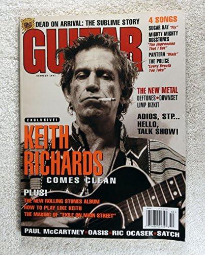 Кит Ричардс - На Ролинг Стоунс - Гитара Светот Списание - Октомври 1997 - Нема Адреса Етикета!