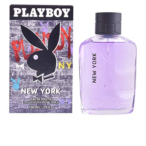 Playboy Мириси Playboy Њујорк тоалетната вода Спреј за Мажи Страна - 3.4 Унца / 100 Ml, 3.4 Fl Унца