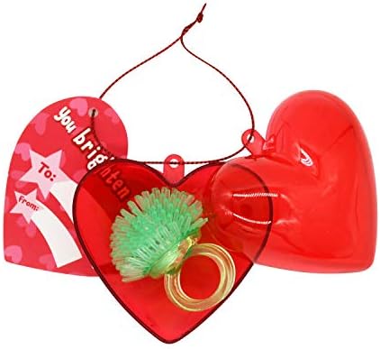 28 Пакети Валентин Партија Услуги Сет вклучува 28 LED Желе светне Прстени Полни Срца и Денот на Вљубените Картички Светат